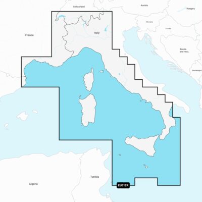 Garmin Navionics Vision+ Regular Charts (Compatible Garmin Plotters Only) - EU012R Mediterranean Sea, Cen.