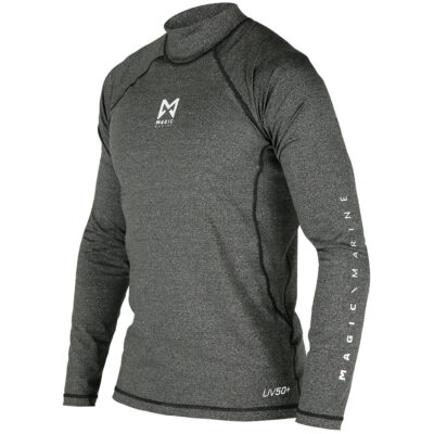 Magic Marine Cube Long Sleeve Rash Vest - Black