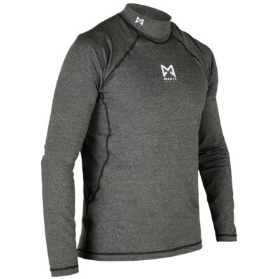 Magic Marine Cube Long Sleeve Rash Vest - Black