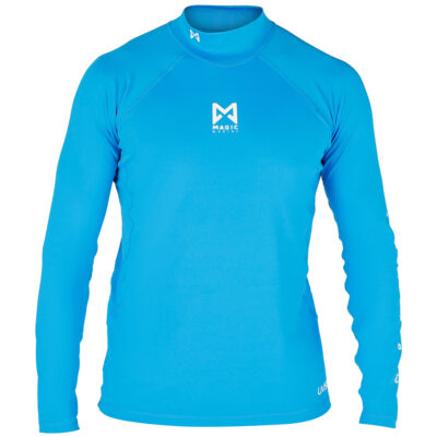 Magic Marine Cube Long Sleeve Rash Vest - Blue