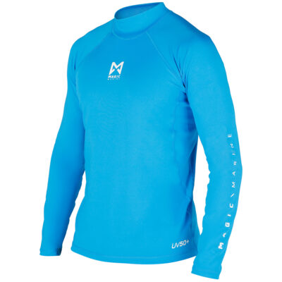 Magic Marine Cube Long Sleeve Rash Vest - Blue