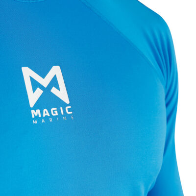 Magic Marine Cube Long Sleeve Rash Vest - Blue
