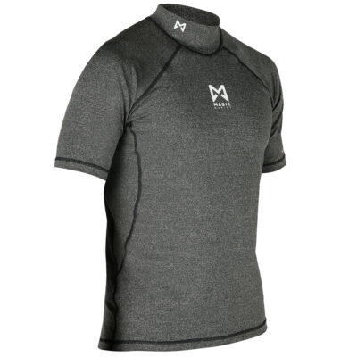 Magic Marine Cube Short Sleeve Rash Vest - Black