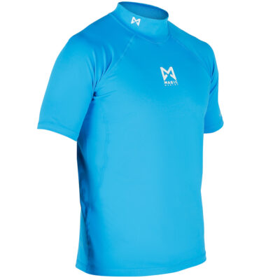 Magic Marine Cube Short Sleeve Rash Vest - Blue