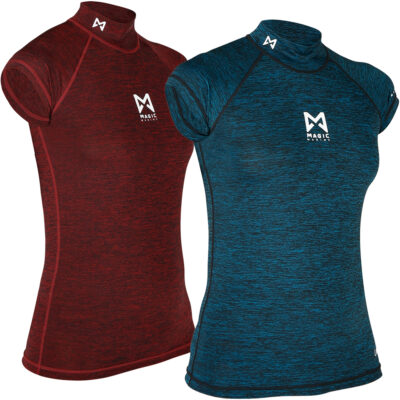 Magic Marine Cube Womens Short Sleve Rash Vest - Image