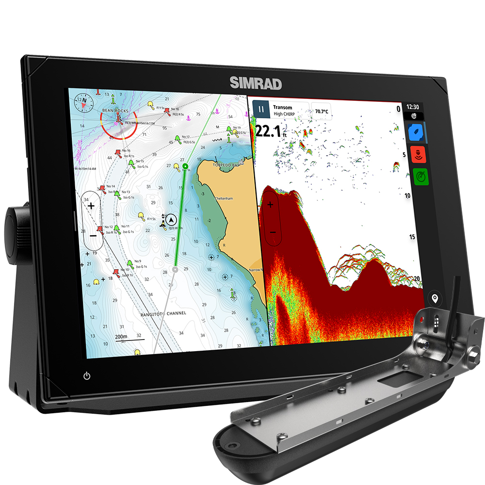 Simrad NSX 3012 Multifunction Chartplotter / Sonar - w. AI 3-in-1 Transducer