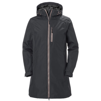 Helly Hansen Long Belfast Winter Jacket For Women - Ebony