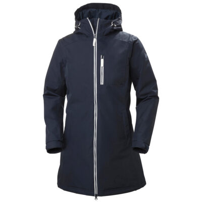 Helly Hansen Long Belfast Winter Jacket For Women - Navy