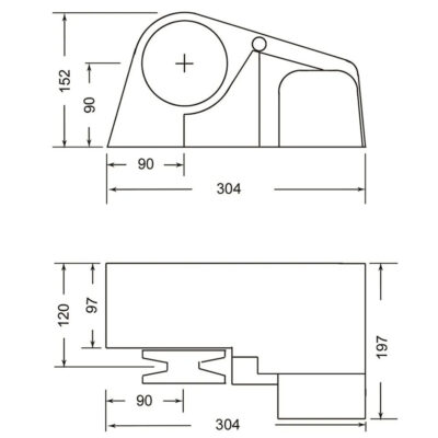 South Pacific Horizontal 8mm - 1100W Windlass - Image