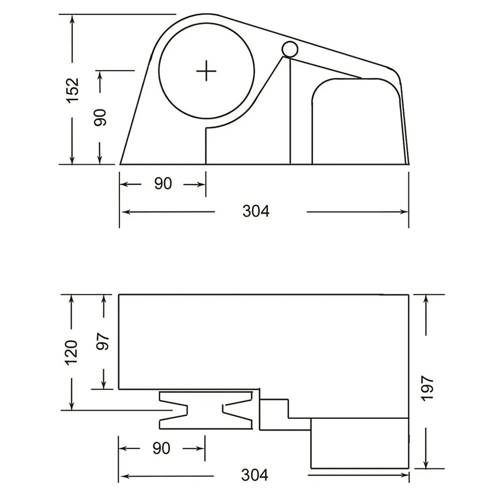 South Pacific Horizontal 8mm - 1100W Windlass - Image