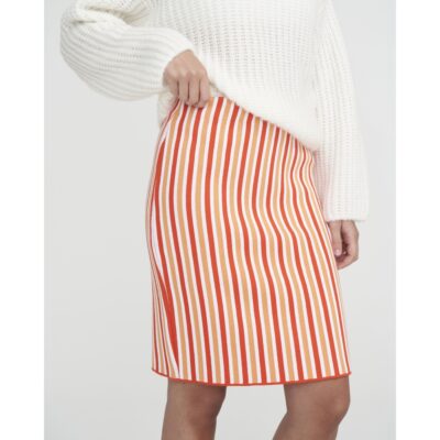 Holebrook Sample Gry Skirt Ladies - White/Flame Orange - Small - Image