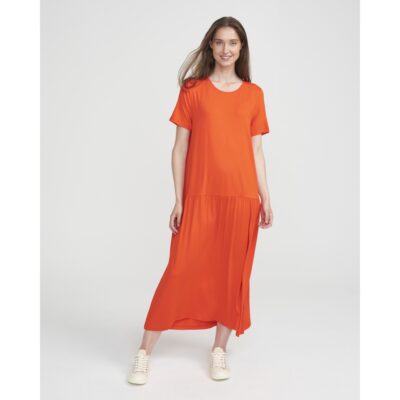 Holebrook Sample Jennie Tee Dress Ladies - Flame Orange - Small - Image