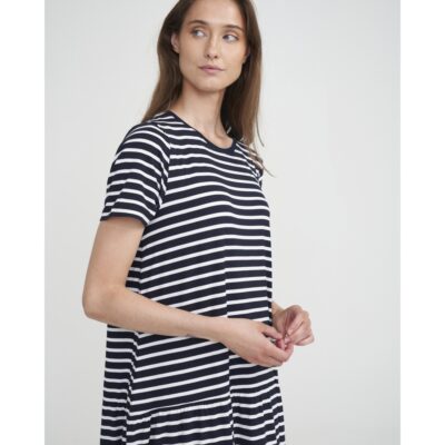 Holebrook Sample Jennie Tee Dress Ladies - Navy/White - Small - Image