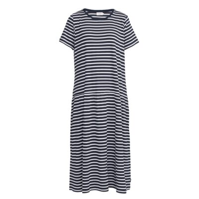 Holebrook Sample Jennie Tee Dress Ladies - Navy/White - Small - Image