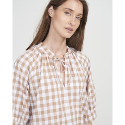 Holebrook Sample Johanna Dress Ladies - Warm Sand/White - Small - Image
