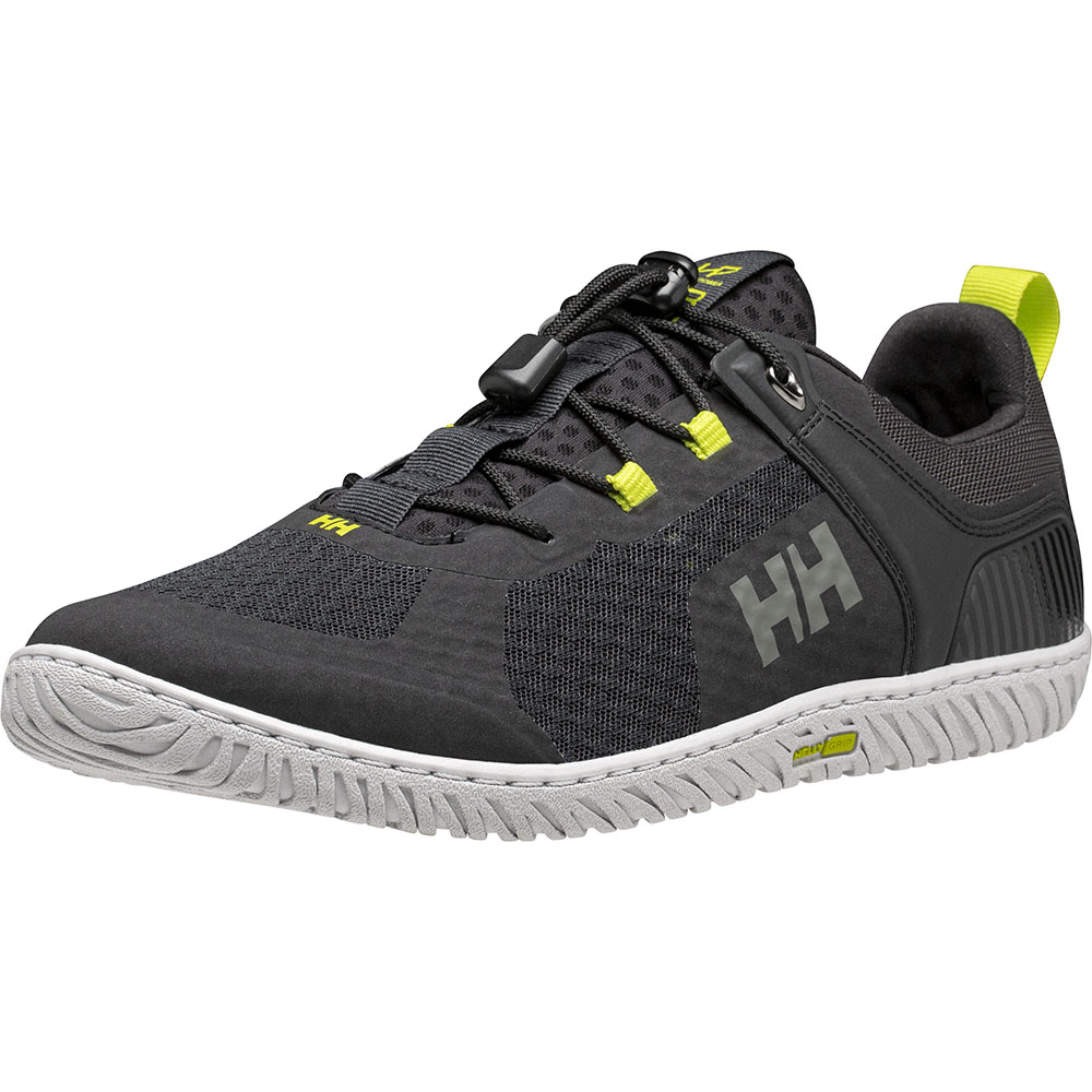Helly Hansen HP Foil V2 Deck Shoe - Ebony / Azid Lime