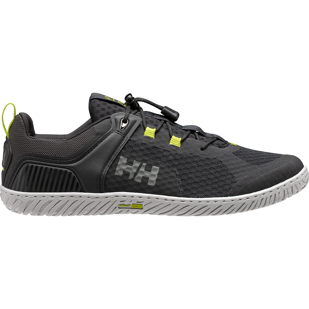 Helly Hansen HP Foil V2 Deck Shoe - Ebony / Azid Lime