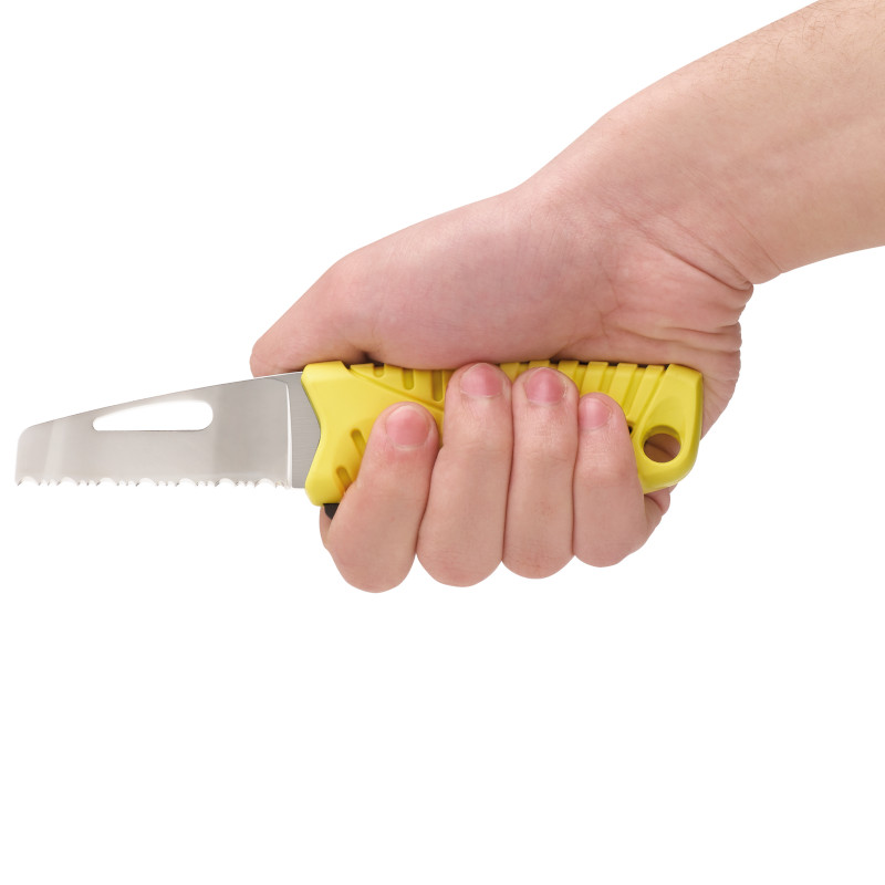 Wichard Rescue Knife with Fixed Serrated Blade & Sheath - Image