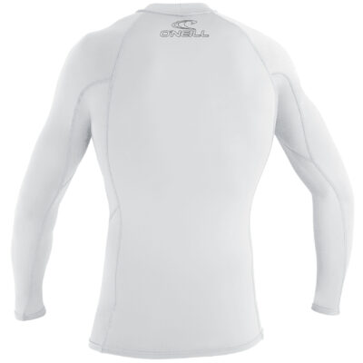 O'Neill Basic Skins Long Sleeve Rash Guard - White