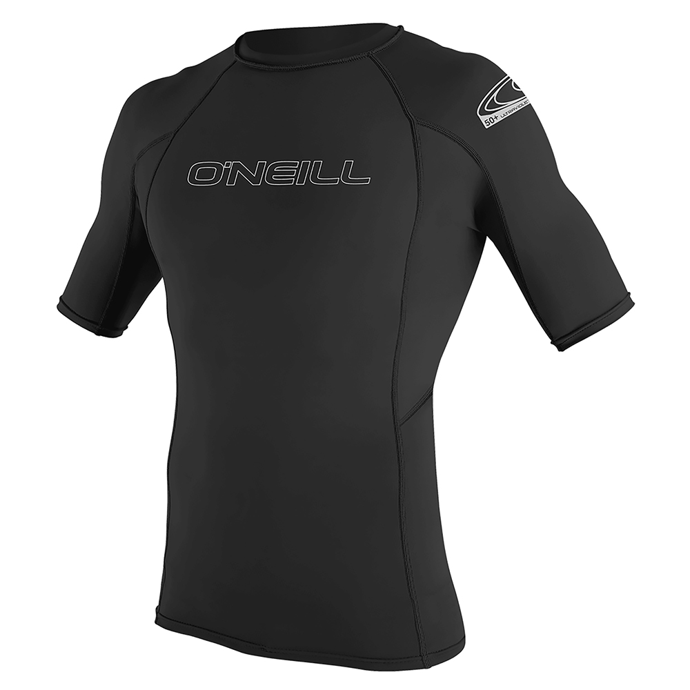 O'Neill Basic Skins Short Sleeve Rash Guard - Black