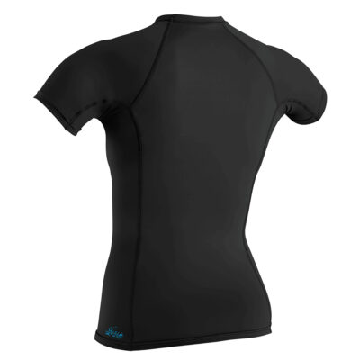 O'Neill Women's Basic Skins Short Sleeve Rash Guard - Black