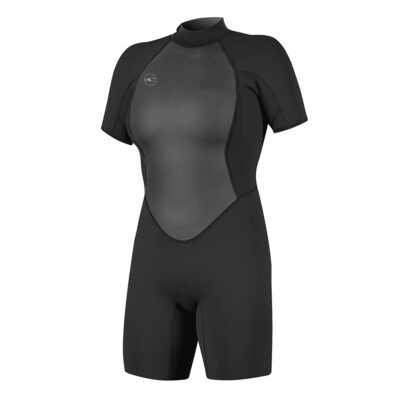 O'Neill Women's Reactor-2 2mm Back Zip Short Sleeve Wetsuit - Black