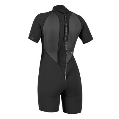 O'Neill Women's Reactor-2 2mm Back Zip Short Sleeve Wetsuit - Black