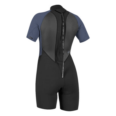 O'Neill Women's Reactor-2 2mm Back Zip Short Sleeve Wetsuit - Black / Mist