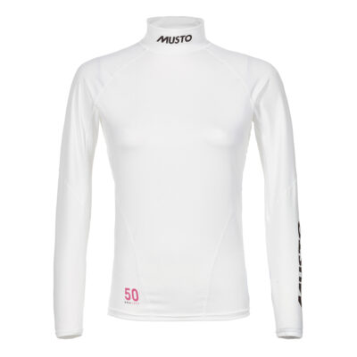 Musto Championship Long Sleeve Rash Guard for Women - White