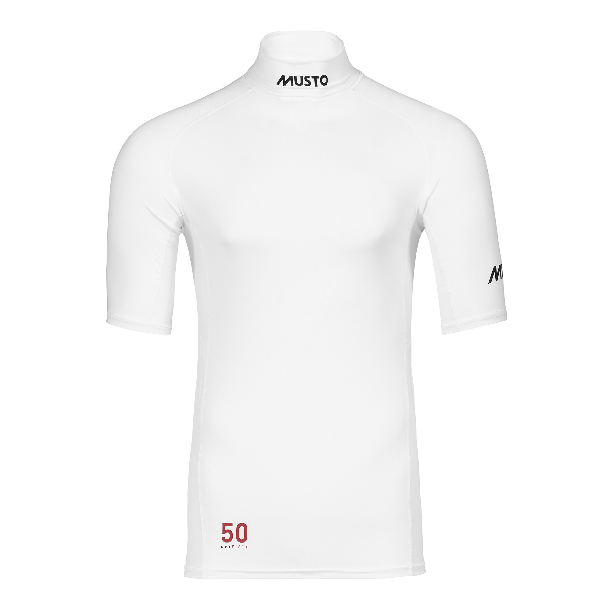 Musto Championship Short Sleeve Rash Guard - White