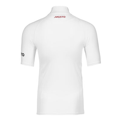 Musto Championship Short Sleeve Rash Guard - White