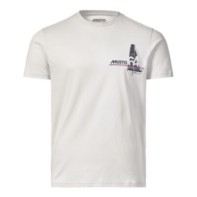 Musto Corsica Gaphic Short Sleeve Tee - Glacier Grey