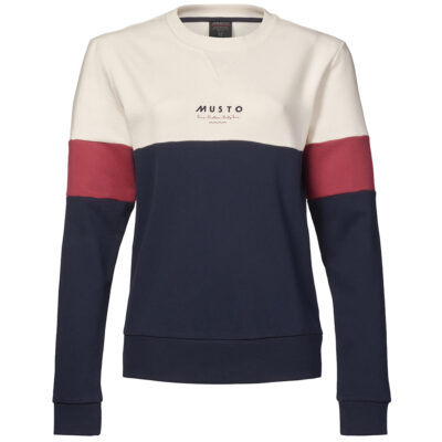 Musto Women's Marina Tri Colour Sweater - Navy / ASW