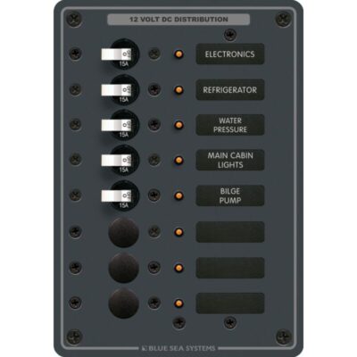 Blue Sea Metal DC Power Distribution Panel - Image