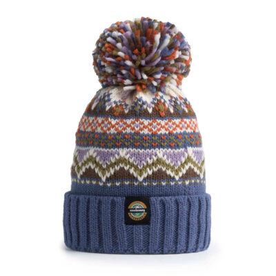 Swimzi Super Bobble Beanie Hat - Fair Isle Ocean