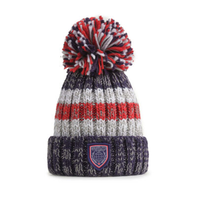 Swimzi Super Bobble Beanie Hat - Navy/Red