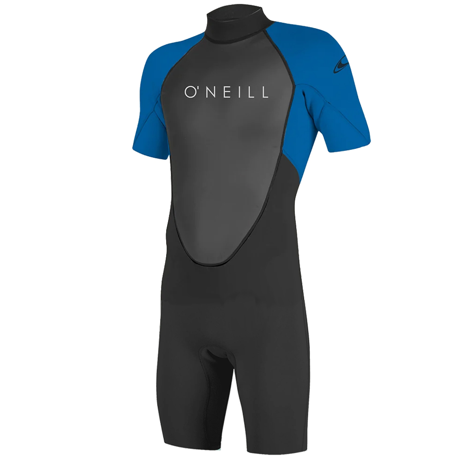 O'Neill Youth Reactor2 2mm Back Zip Short Sleeve Spring Wetsuit - Blue/Black