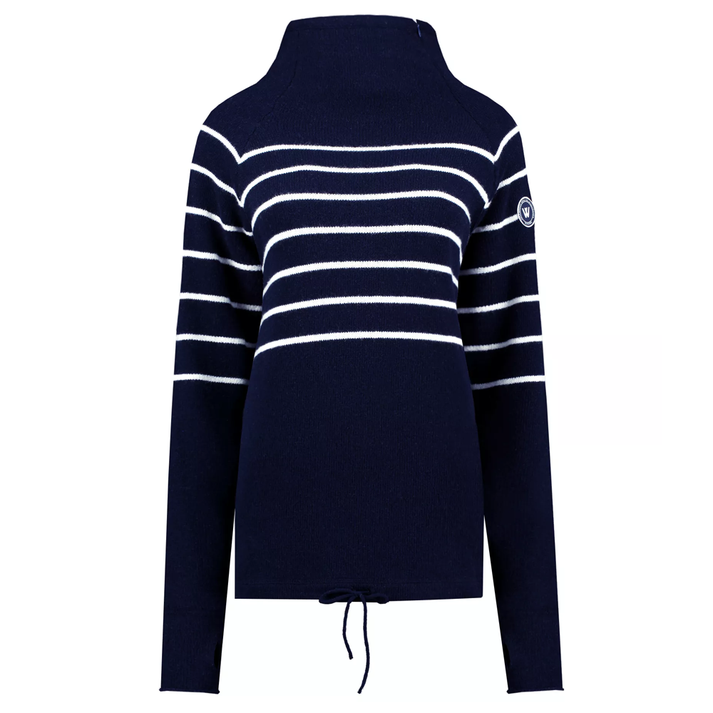 Holebrook Martina WP Ladies Windproof Sweater - Navy/Off White