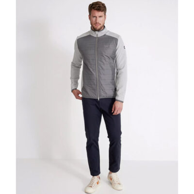 Holebrook Peder Full Zip Jacket - Light Grey Mel
