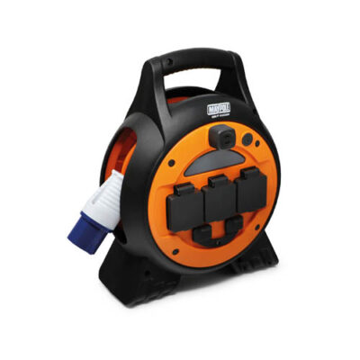 Maypole 15M Roller Mobile Mains Power Unit With LED Light - Image