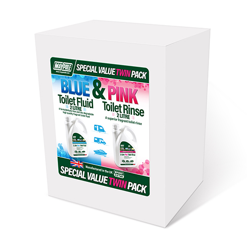 Maypole Twin Pack of Superior Toilet Rinse & Fluid 2L - Image