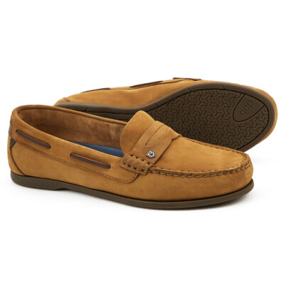 Dubarry Belize Women's Slip-On Deck Shoe - Cognac