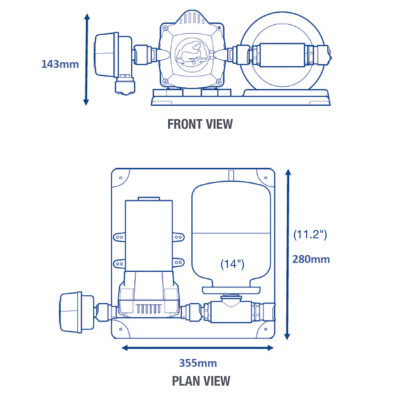 Whale Accumulator Pump and 2 Litre Tank Kit - Image