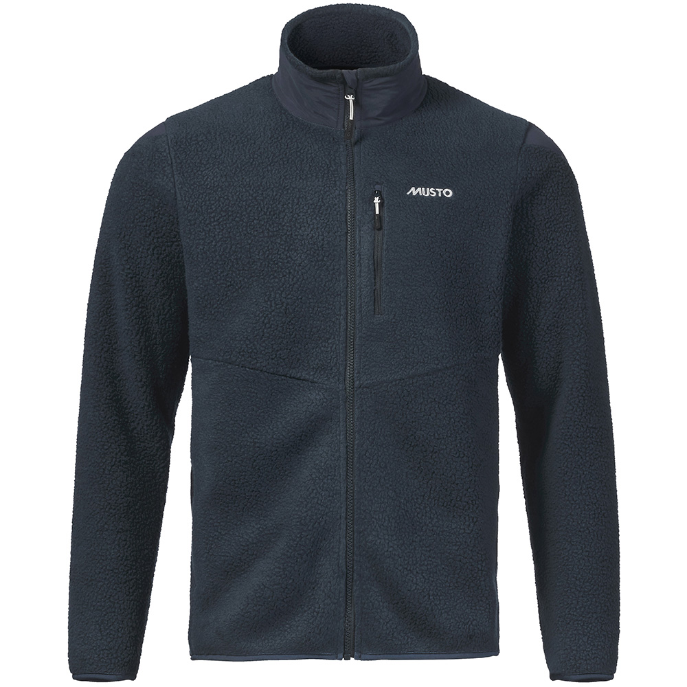 Musto Men's Nautic Full Zip Pile Fleece - Navy