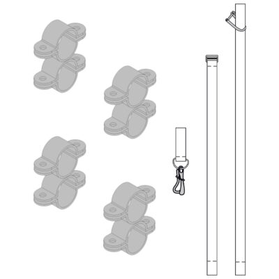 Superior Adjustable Tubular Stainless Steel Life Raft Cradle W/ Hydrostatic Release HRU