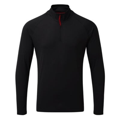 Gill UV Tec Long Sleeve Zip T-Shirt - Black