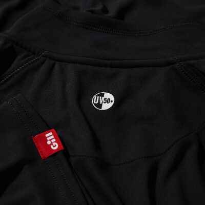 Gill UV Tec Long Sleeve Zip T-Shirt - Black