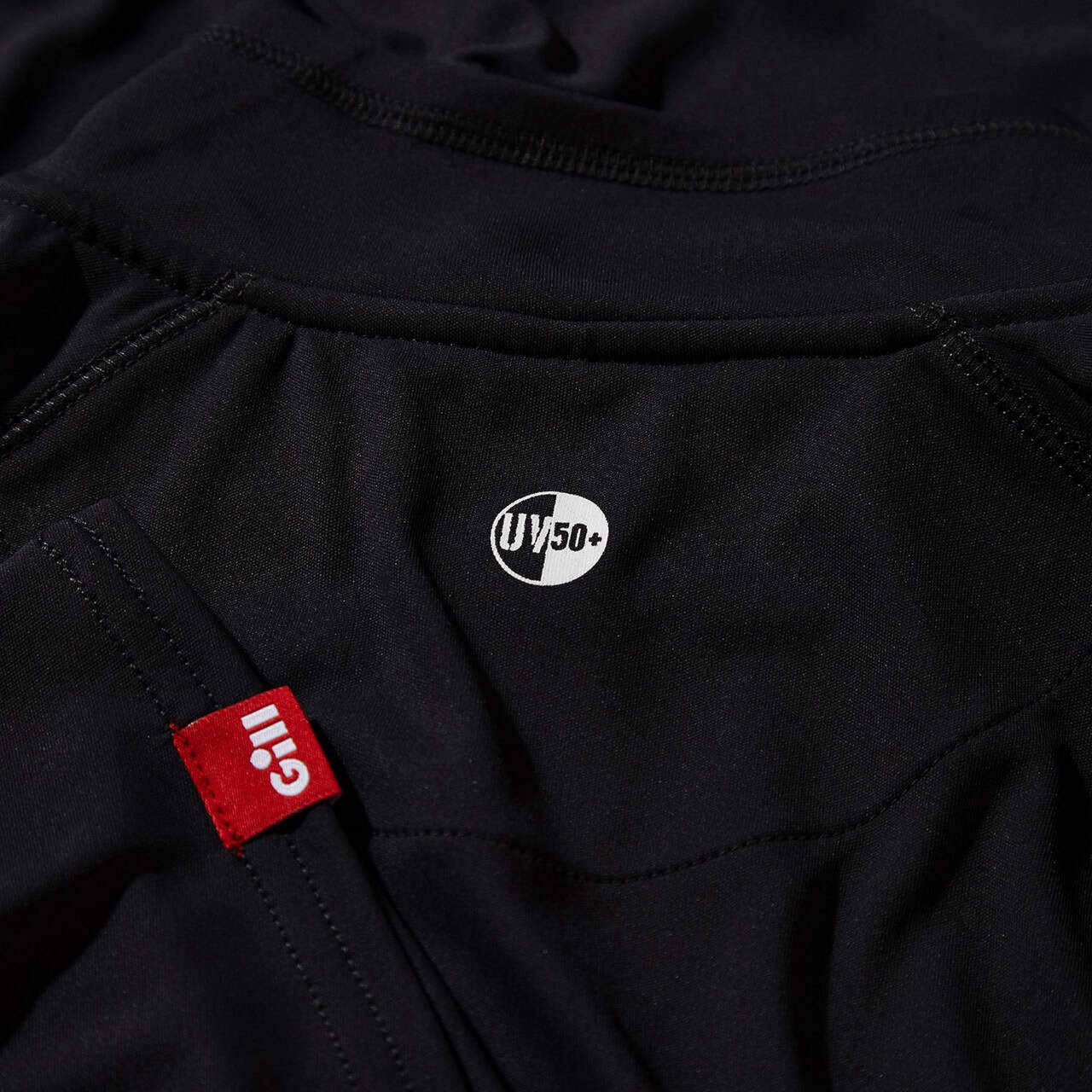 Gill UV Tec Long Sleeve Zip T-Shirt - Black