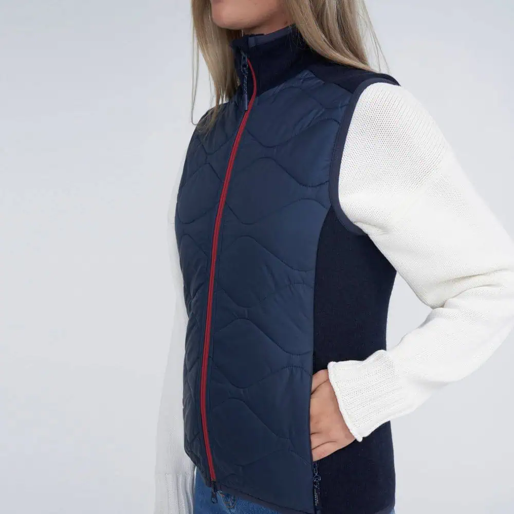 Holebrook Rakel Women's Windproof Vest - Navy / Raspberry