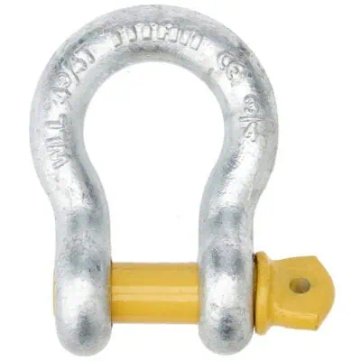 Titan Hot Dipped Galvanised Shackle Yellow Pin - Image